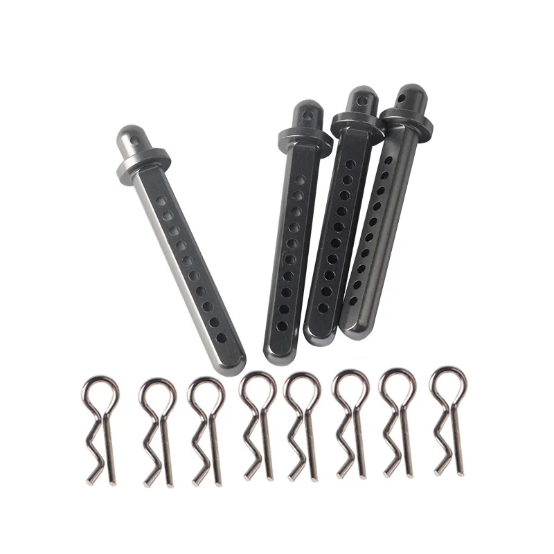 

Aluminum Alloy Shell Column Mounts R Bend Body Clips Pins Body Post Truck Buggy parts for 1/10 RC car Axial SCX10