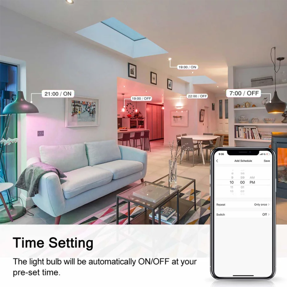 GU10 Led Smart Light Bulb 8W RGBW RGBWW Decoration Tuya WiFi Smart Life Led Lamp Work With Alexa Google Home Voice Control