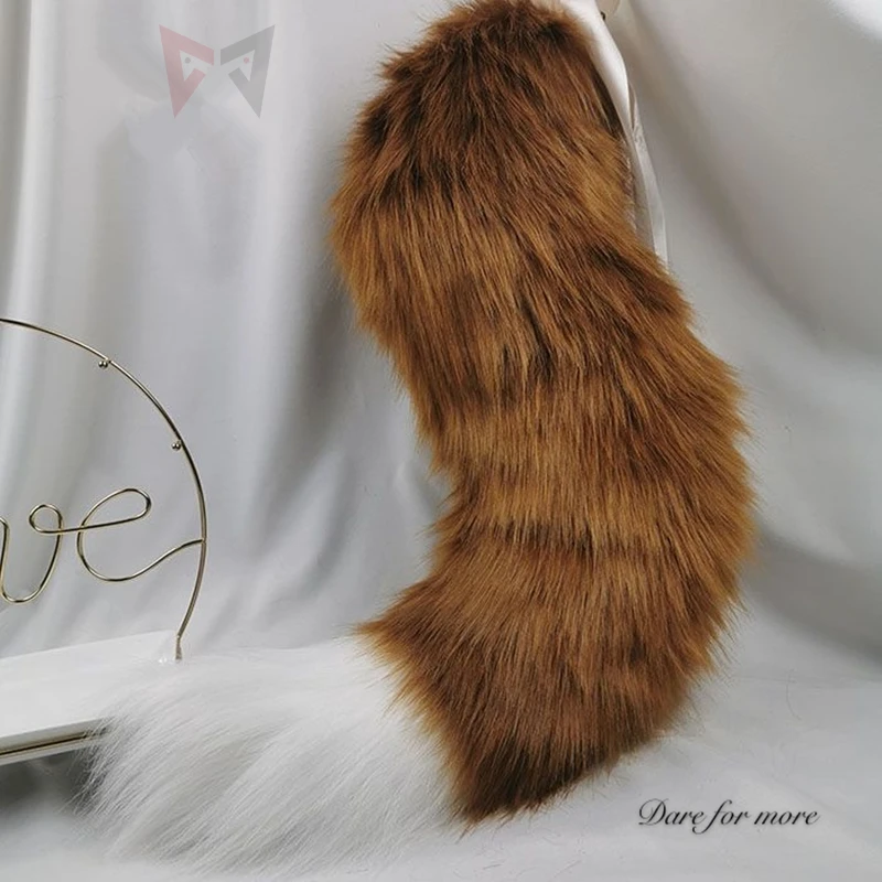 Brown Wolves Wolf Fox Ears Hair Hoop Hairbands Headwear Tail Hand Made Work For Girl Women Custom Made