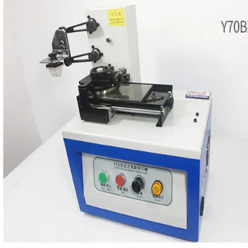 Electric Sealed Ink Cup Pad Printing Machine With Counter  + Cliche Plate + Rubber