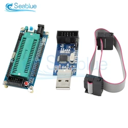 1Set ATMEGA16 ATMEGA32 ISP I/O Mini System Module USBASP USBISP AVR Programmer USB ATMEGA8 ATMEGA128 ATtiny/CAN/PWM With Cable