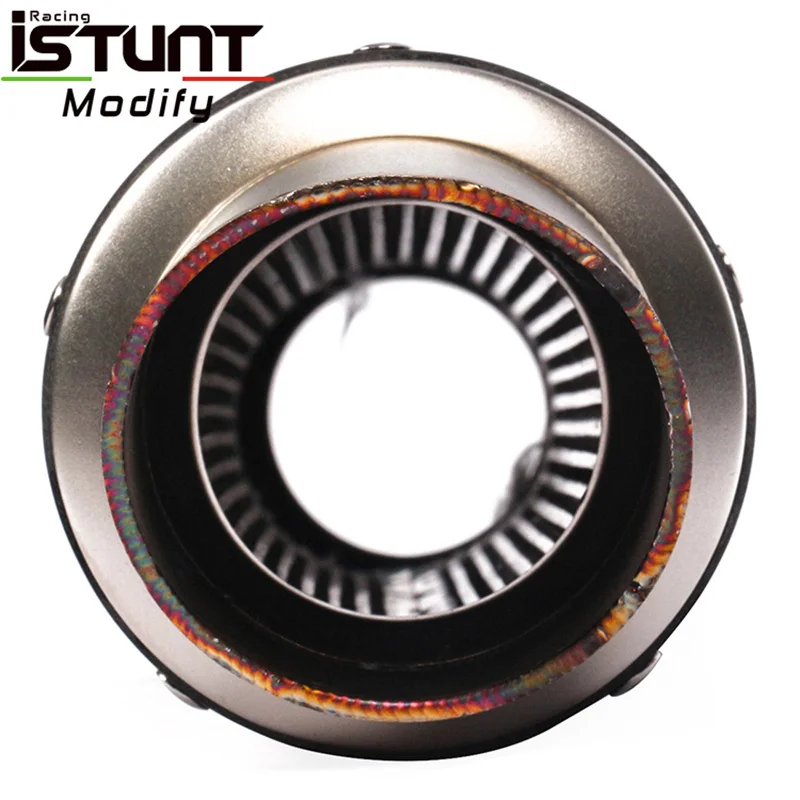 ISTUNT 60mm Universal Motorcycle Exhaust Escape Modified Slip-on Carbon Fiber Vent Muffler Pipe For S1000RR CBR1000 R6 GSX1300