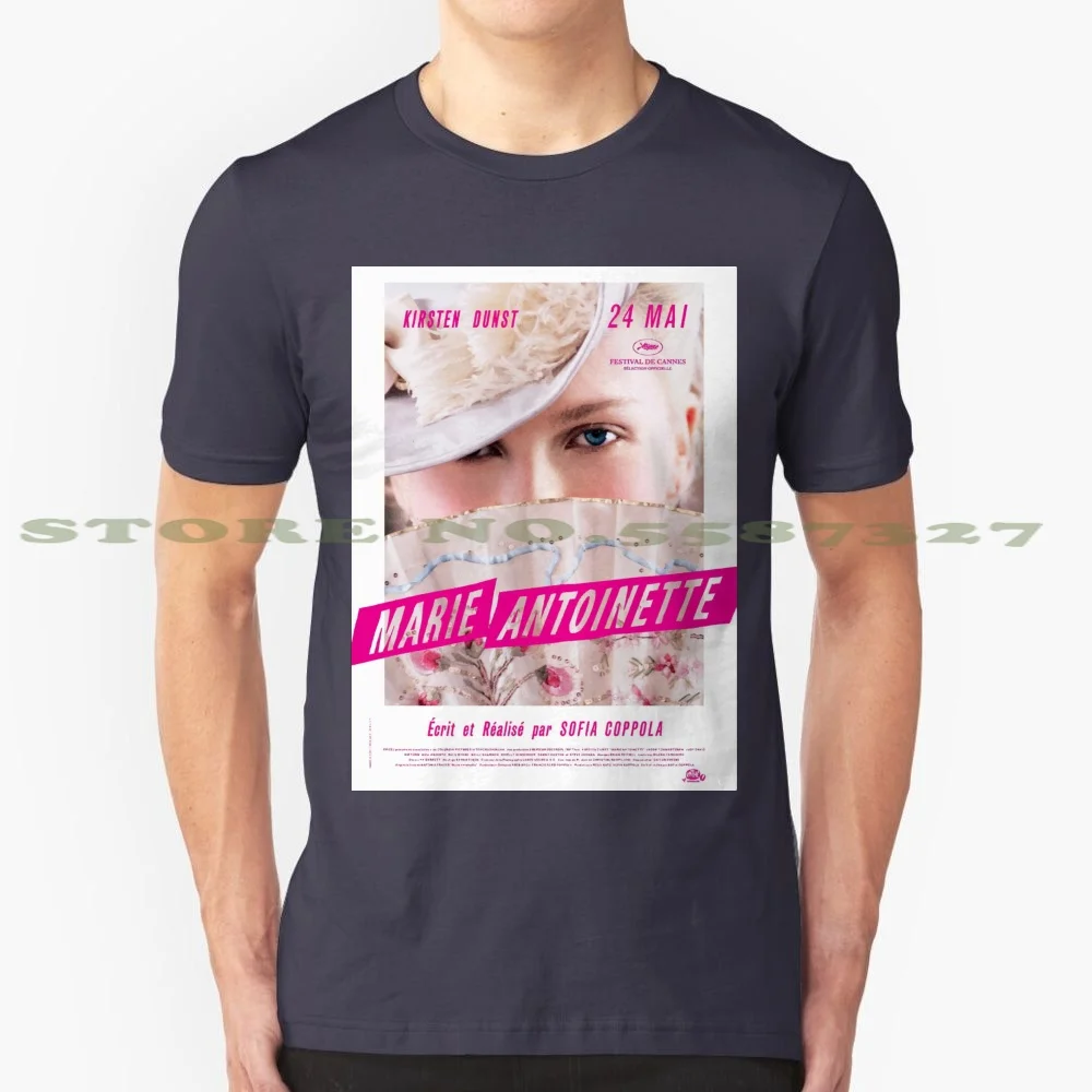 Marie Antoinette French Movie Poster 100% Cotton T-Shirt Marie Antoinette Movie Kirsten Dunst France French Versaille Queen