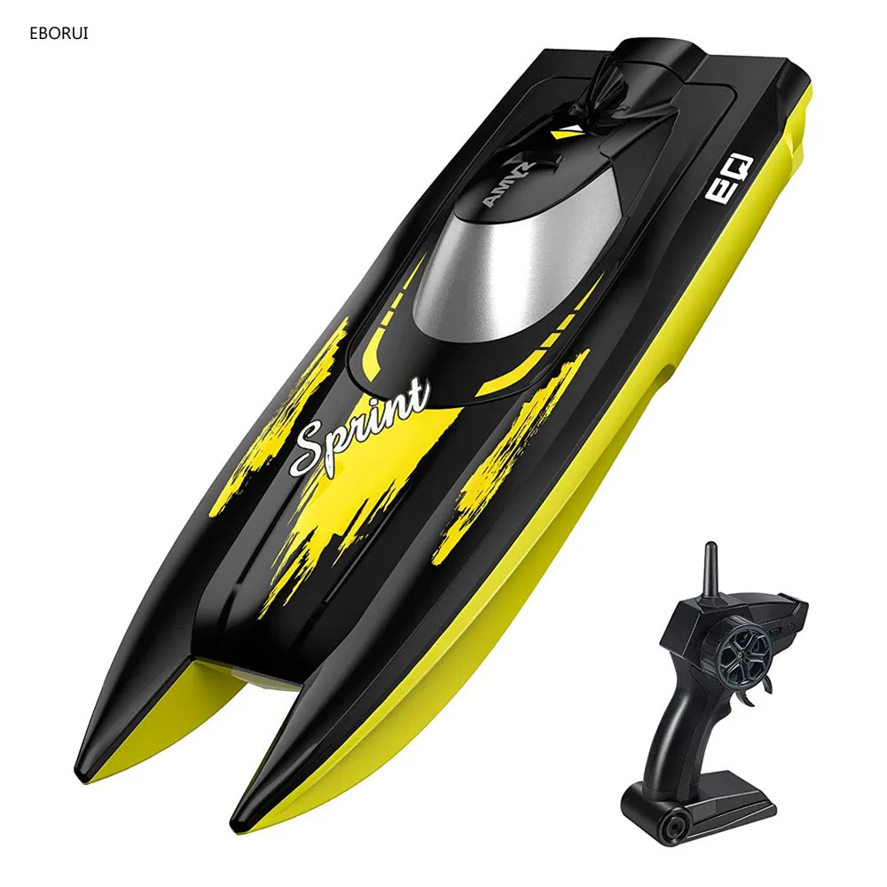 Syma Q9 Remote Control Boat 2.4GHz 10km/h Speedboat Double Power Low Battery Reminder RC Boat Toy Gift for Kids