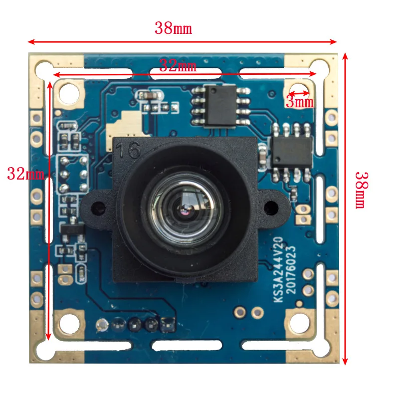 3MP AR0331 Sensor H.264 Wide Dynamic Backlight Shooting &Face Recognition Camera Module 30FPS