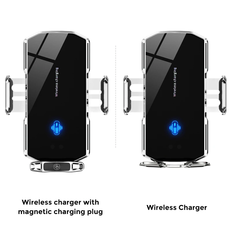 الذكية اللمس الاستشعار Type-c حامل سيارة وشاحن لاسلكي الأشعة تحت الحمراء الاستشعار 15 واط سيارة لاسلكية شاحن سيارة