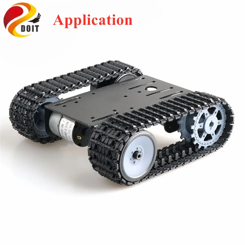 Nueva rueda motriz de plástico con acoplamiento tamaño interior 4mm, 5mm, 6mm para DOIT sobre orugas del chasis del tanque