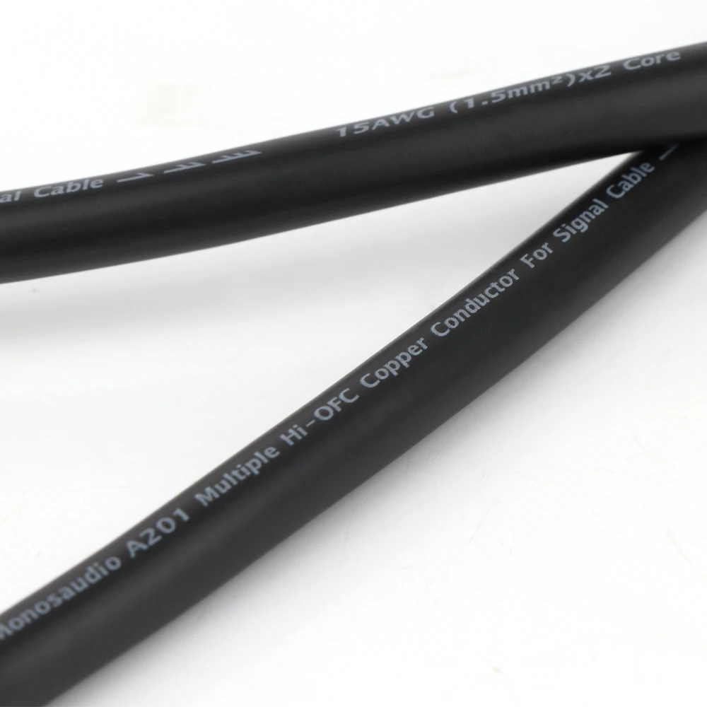 모노사우디오 신호 벌크 케이블 5n Ofc 순수 구리 은도금 1.5mm² 오디오, 하이파이 XLR RCA 신호 케이블 와이어, A201 A202 A204