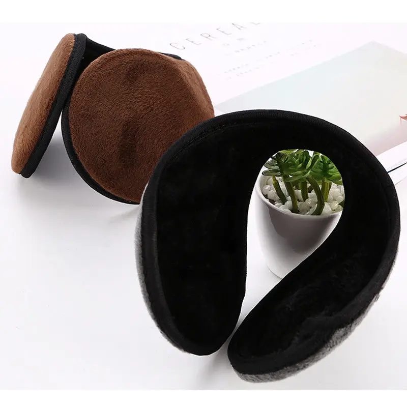 ผู้ชายผู้หญิงพับขนแกะ Earmuffs 4 สีฤดูหนาว WARM Plush EAR-CAP เล่นสกีกลางแจ้งคู่อุปกรณ์เสริม