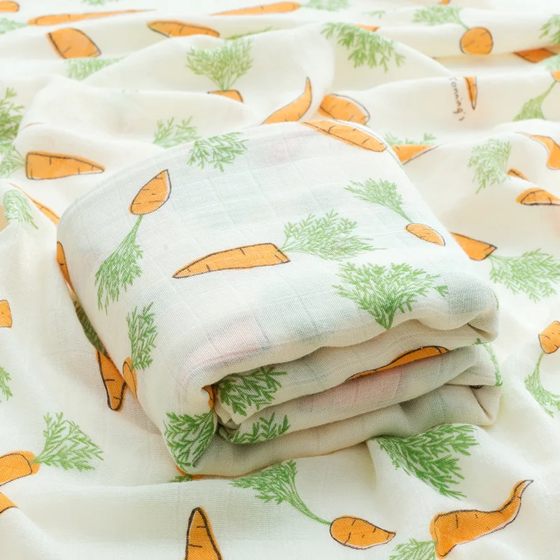 ผ้าฝ้ายไม้ไผ่นุ่มผ้าห่มเด็กทารกแรกเกิดไม้ไผ่Muslin Soft Baby Swaddleสำหรับทารกแรกเกิดผ้าเช็ดตัวเด็ก