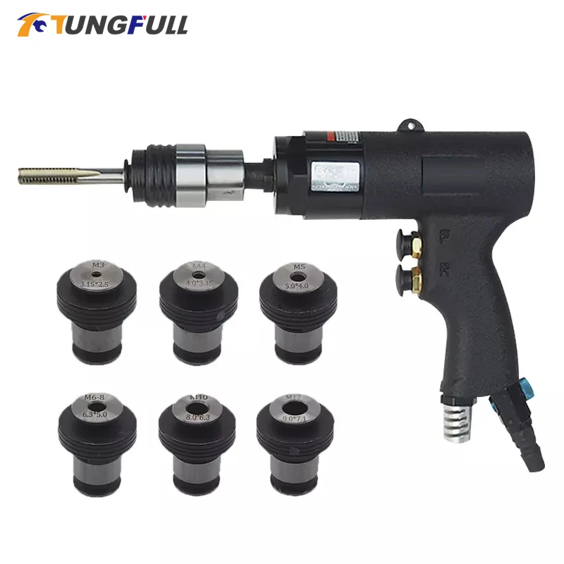 Pneumatic Tapping Machine Drill Tapper Gun Type Thread Tool with Chucks M3-M12  Power Thread Tap Drilling Machine