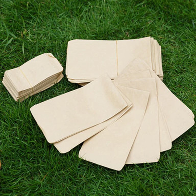 100Pcs /set Kraft Paper Seed Protective Envelope Storage Bags Mini Envelopes Packets Garden Home