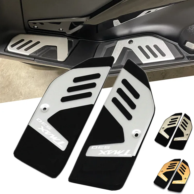 

Motorcycles CNC+Rubber Passenger Footrest Foot Pegs Pad Footboard Rests For YAMAHA TMAX 530 TMAX530 tmax530 SX DX 2017 2018 2019