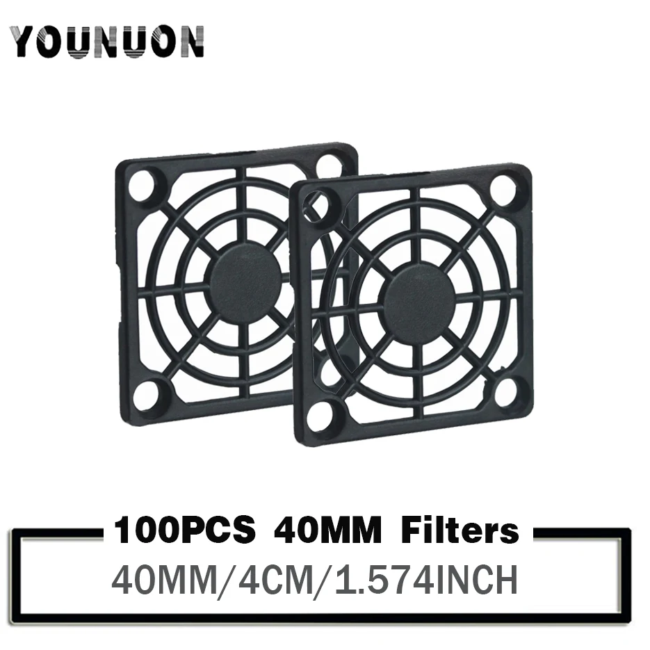 

100PCS 40x40mm 4cm 40mm Dustproof Cover PC Computer Fans Filter Plastic Case Fan Dust Filter Guard Fan Protector for 40mm Fams