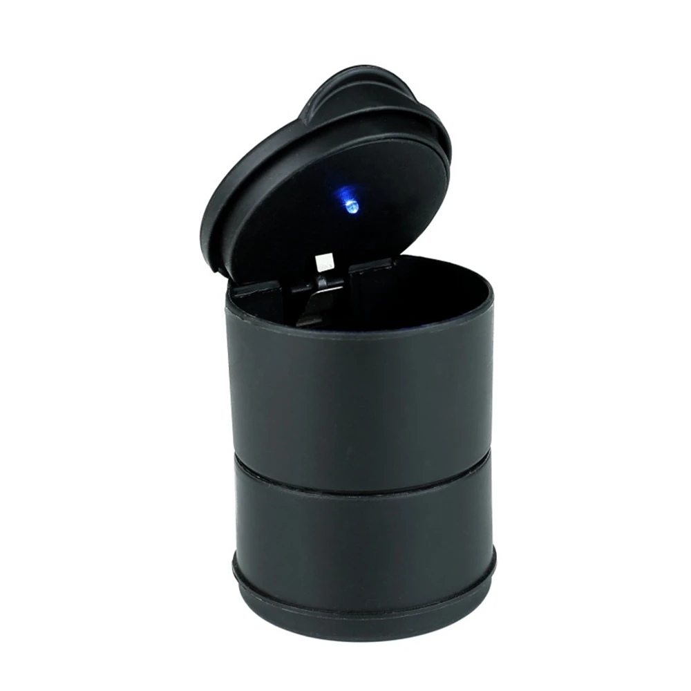 Car Led Trash Can Garbage Holder Ashtray Storage Bag Accessories Auto Door Seat Back Visor Trash Paper Dustbin