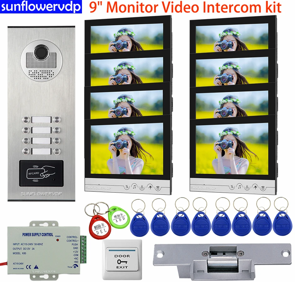 Camera Bell Video Doorbell With Monitors Access Control 9