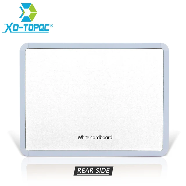 4 Styles Magnetic Whiteboard 1pc PVC Frame Message White Board On Fridge Round Angle Decoration Message Drawing Board For Notes 4