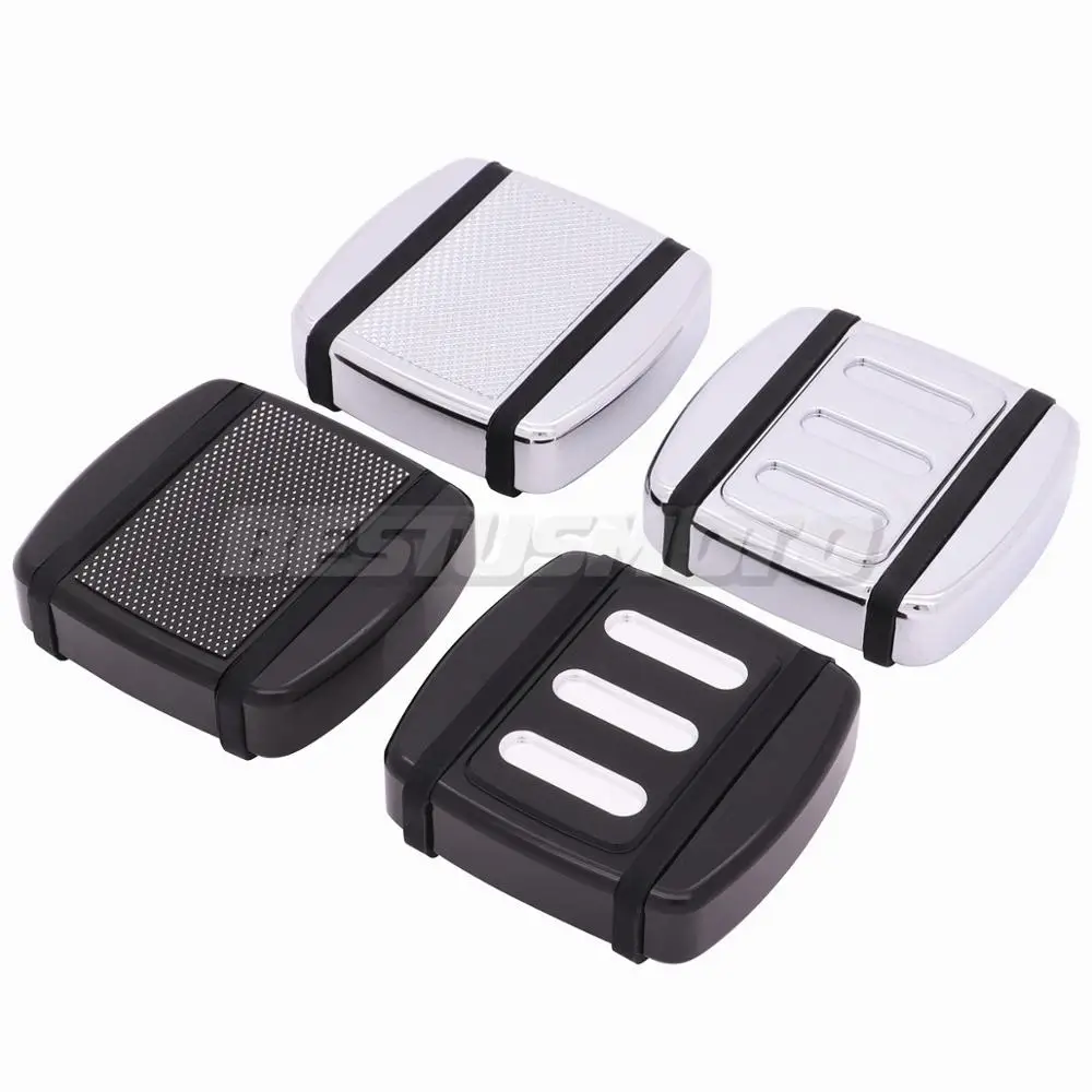 Motorcycle CNC Aluminum Brake Pedal Pad Cover Footpegs Footrests For Harley Street 500 750 XG500 XG750 FXST Softail FXD Dyna