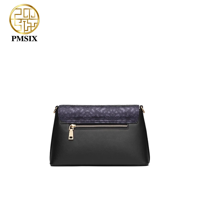 PMSIX PU Leather Women Shoulder Bags Casual Light Female Crossbody Bag Embossed pattern Classic Fashion Design Brand Handbag