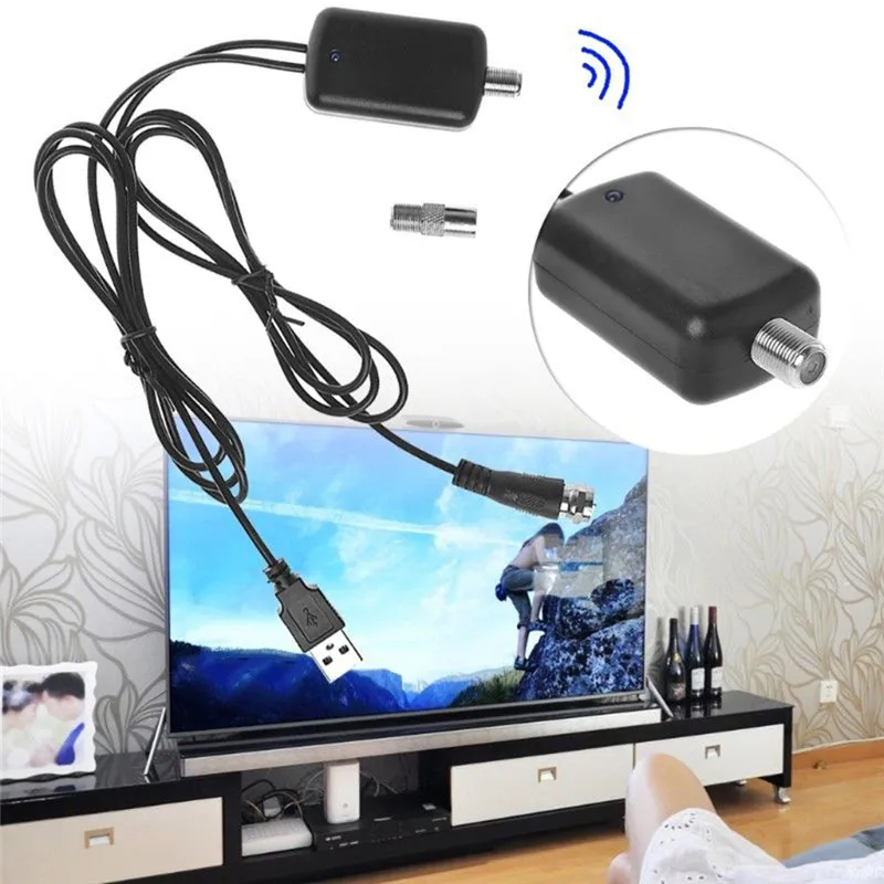 80cm TV Fox Signal Amplifier Digital HDTV Signal Amplifier Booster For 25db Cable Antenna HD Channel 