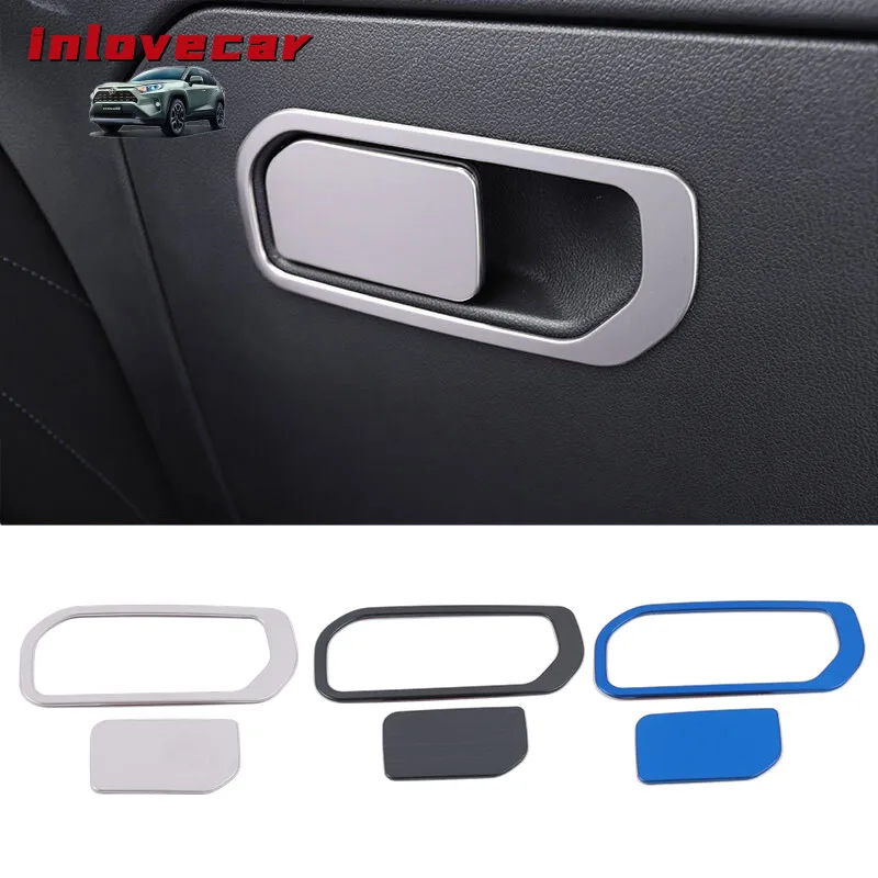 

For Haval F7 F7X 2019 Car Styling Gloves Box Handle Buckle decoration Cover Sticker Trim stainless steel interior Accessories