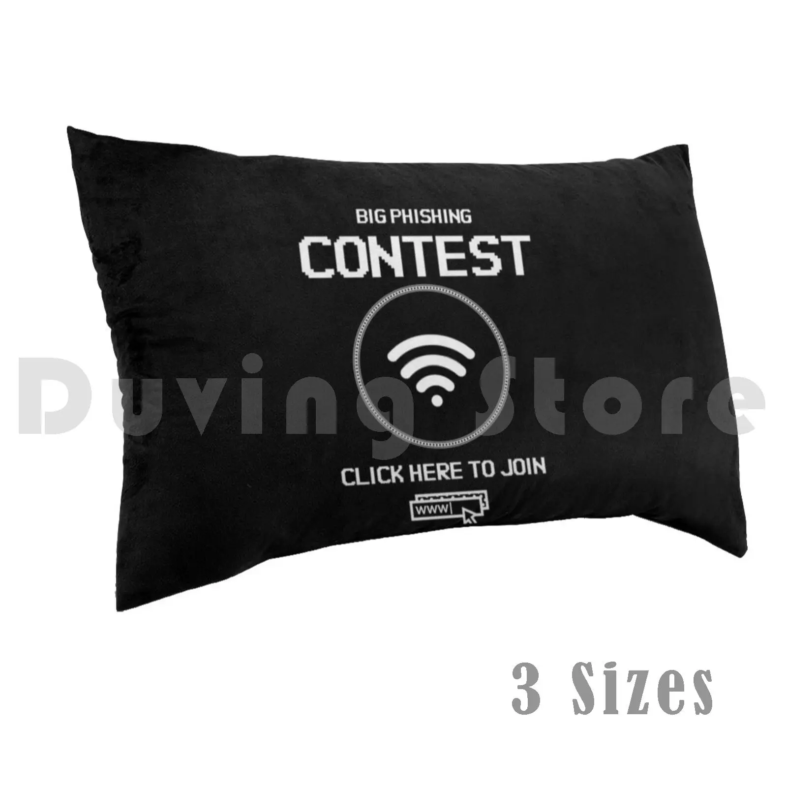 Big Phishing Contest-Click Here To Join!-Funny Computer Hacker Design Pillow Case DIY 50*70 Phishing Computer