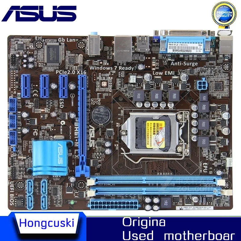 

Используется для ASUS P8H61-M LX LGA1155 материнская плата DDR3 LGA 1155 USB2.0 H61 материнская плата для настольного ПК материнская плата