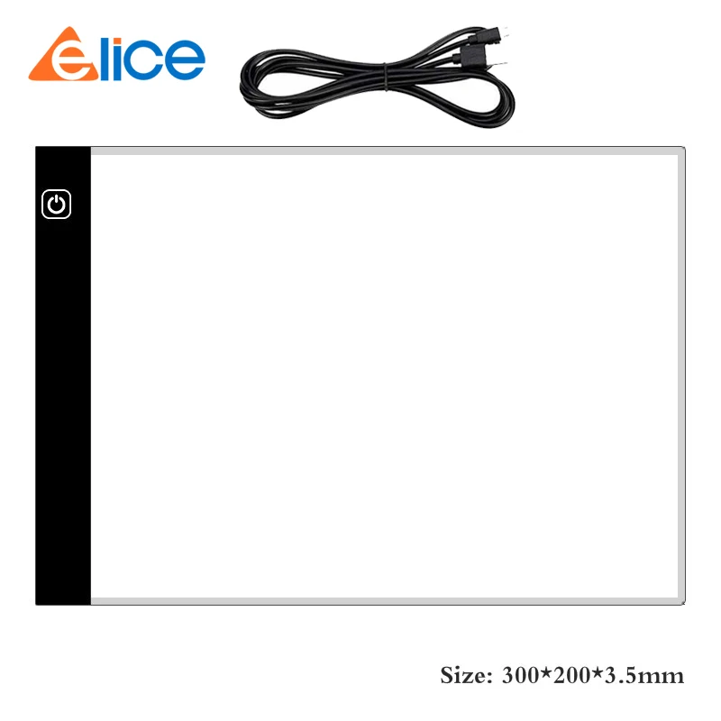 30x20cm Elice A4 Drawing board Led light pad USB Art Copy Pad Board Children's Toy Painting board Educational Gifts For Children