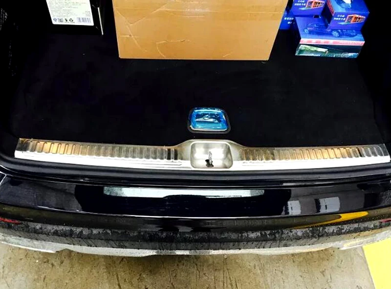 For Mercedes-Benz GLC Class GLC260 GLC300 X253 2016-2022 Stainless Rear Trunk Inner Outer Bumper Plate Guard Protector Cover