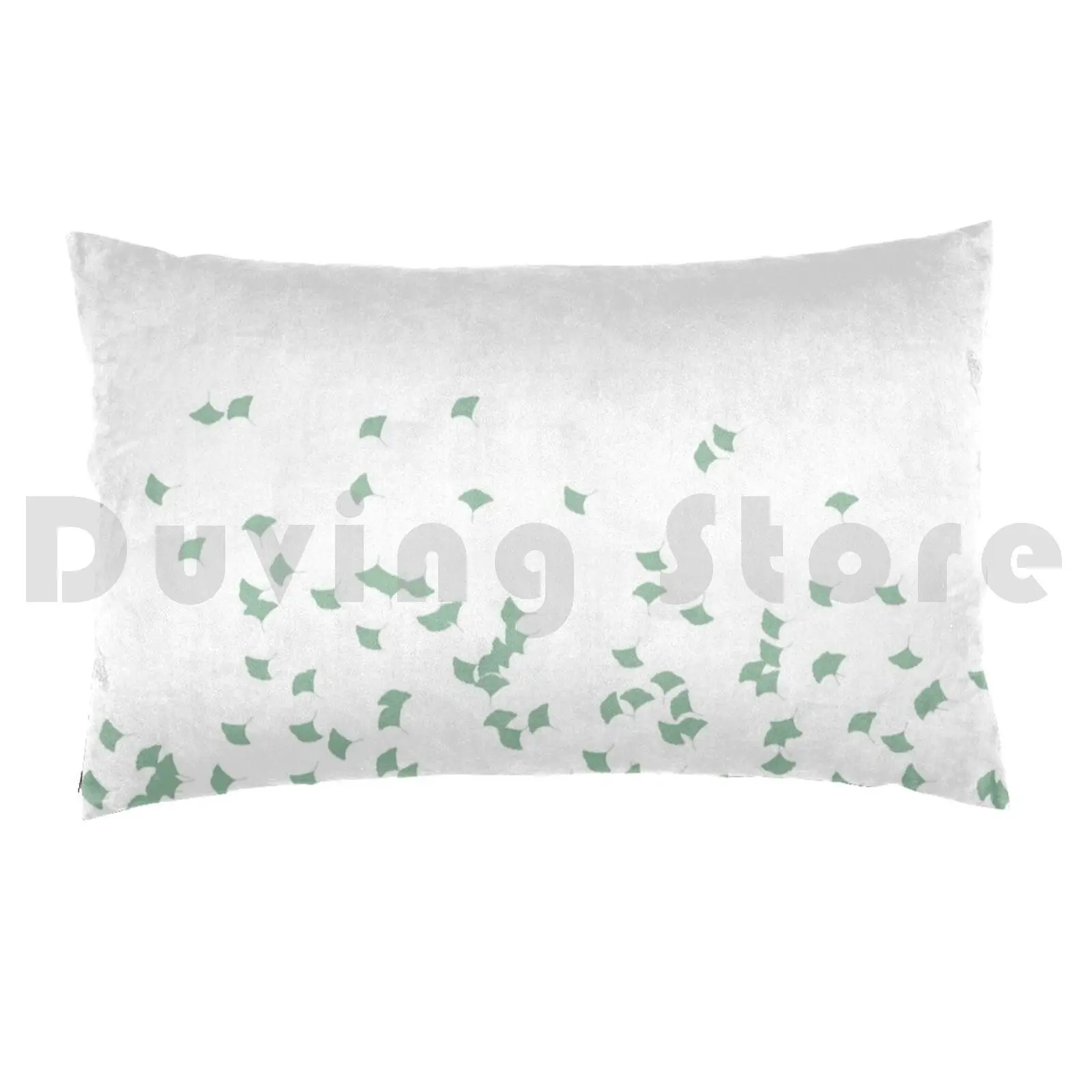 Minimalist Gingko Leaves | Nature Digital Art Pillow Case Printed 50x75 Nature Ginkgo Leaves Minimalist