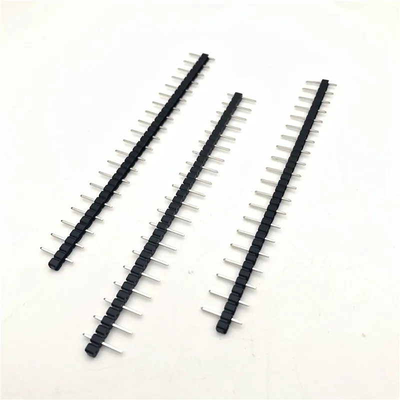 10pcs 5.08mm Connector Pin Header Single Row Right Angle Male Pinheader Jumper 1*20p