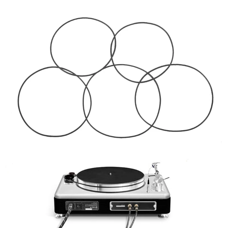 1Mm Sabuk Mesin Pita Kaset Bentuk Bulat Ukuran Campur Berbagai Macam Sabuk Umum untuk Perekam Pengulang Walkman DVD Ong 25-80Mm 20 Buah