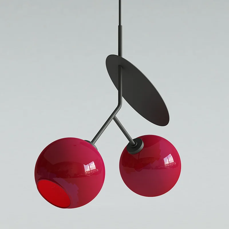

Creative cherry decoration chandelier Nordic simple creative restaurant bar model room apartment cafe B&B chandelier