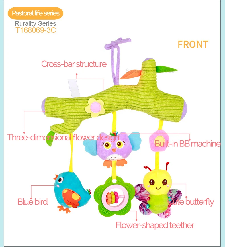 Chocalhos para crianças brinquedos do bebê 0 6 12 24 meses móvel na cama brinquedos educativos 0 recém-nascido infantil pendurado carrinho de criança animais golfinho