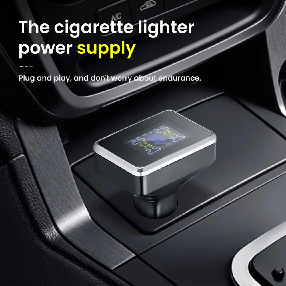 Tire Pressure Monitoring System Security Alarm 12V Tire Pressure Monitor Car TPMS Excellent TMPS