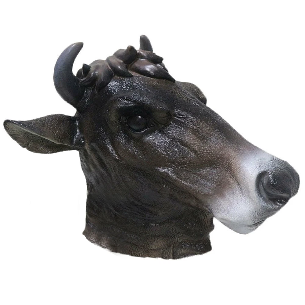 Cow Head Mask Bull Cosplay Masks for Halloween Party Costume Latex Masquerade For Adults