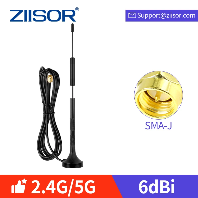 2.4G/5GHz High Gain Suction Cup Antenna 5.8G Wireless Module / Image Transmission Router WiFi Signal Enhancement