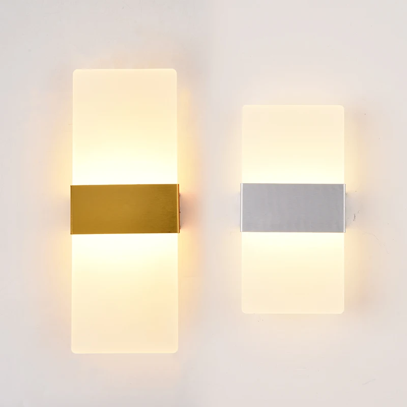 IR Motion Sensor LED Wall Light 12W 18W Double Head Acrylic Wall Lamp Indoor Bedroom Corridor Living Room Stairs Wall Lamp