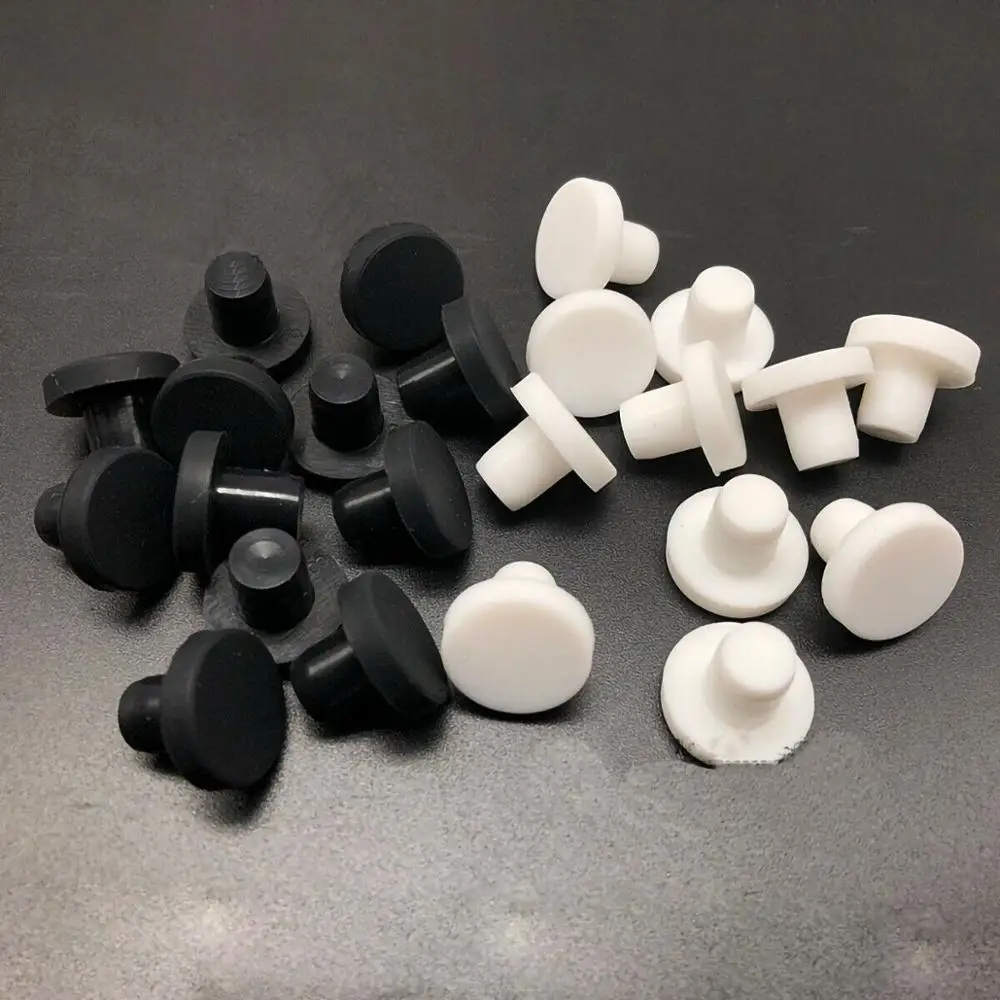 Round Solid Silicone Rubber Seal Hole Plugs Bore 2mm-14mm Blanking End Caps Seal T Type Stopper