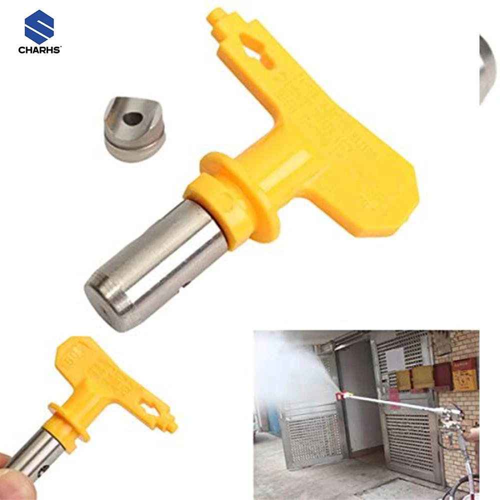 Airless Tip 109/215/311/423 Pistol Spray Nozzle High Pressure Airbrush Tip Door Latex Spraying Nozzle Holder For Home Decorate