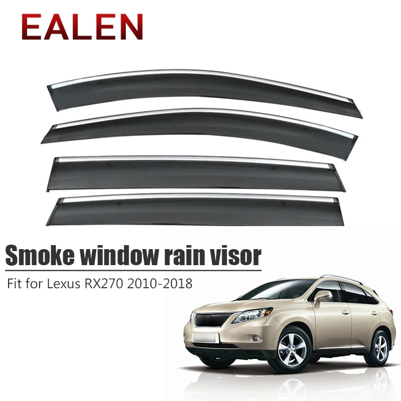 

EALEN For Lexus RX270/RX350 2010 2011 2012 2013 2014 2015 ABS Car Accessories 4Pcs/1Set Smoke Window Rain Visor