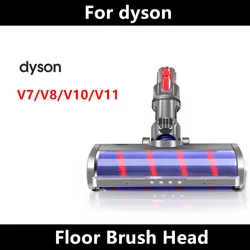 Motorized Floor Brush Head Tool For Dyson V8 V7 V10 V11 Vacuum Cleaner Soft Sweeper Roller Head Floor Brush Replacement