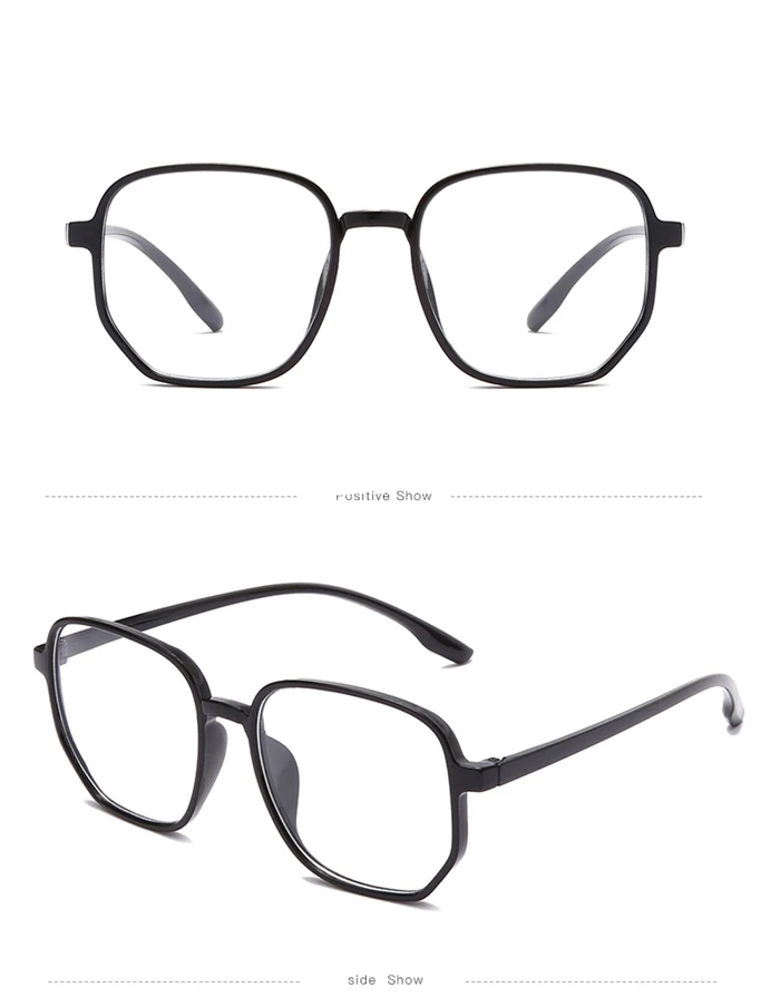 Großer Rahmen Anti-Blau-Licht kurzsichtige Brille Frauen blau grün Rahmen minus Linse Dioptrien Brille Männer 0 -0.5 -1.0 -1.5 bis -6.0 – Detail 12