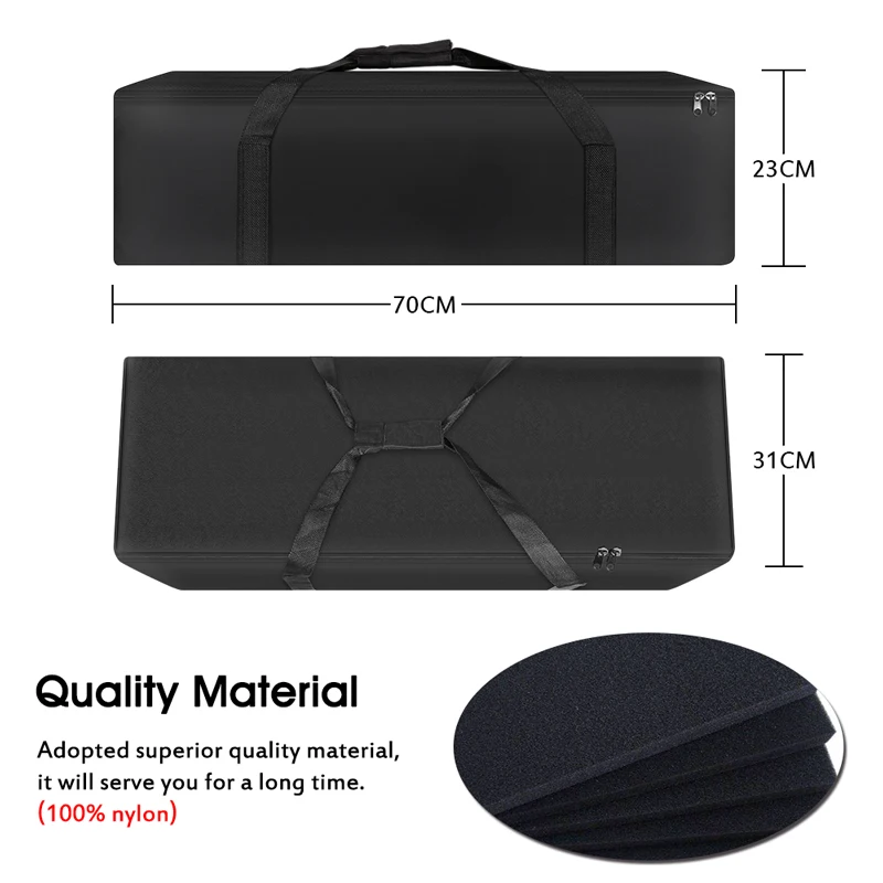 70x31cm Fotografie Tasche Schwarz Oxford Tragen für Softbox Foto Studio Einzelne Led Lampe mit Stativ Fotografie Studio Kit Beleuchtung