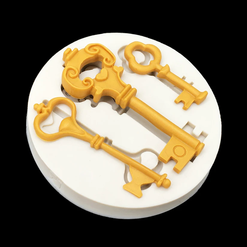 Key Silicone Mold Fondant Chocolate Sugarcraft Mould Cake Decorating Tools - view 4