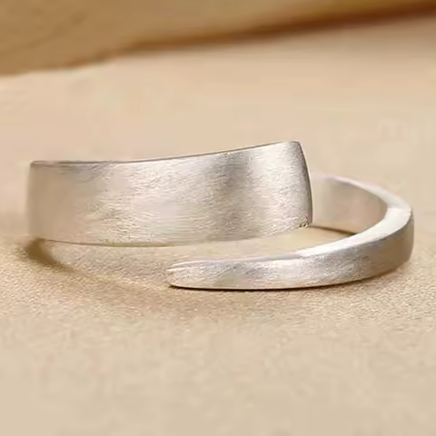 925 Sterling Silver Rings For Women geometry Open Ring Hypoallergenic Sterling Silver Jewelry Gifts For Girls