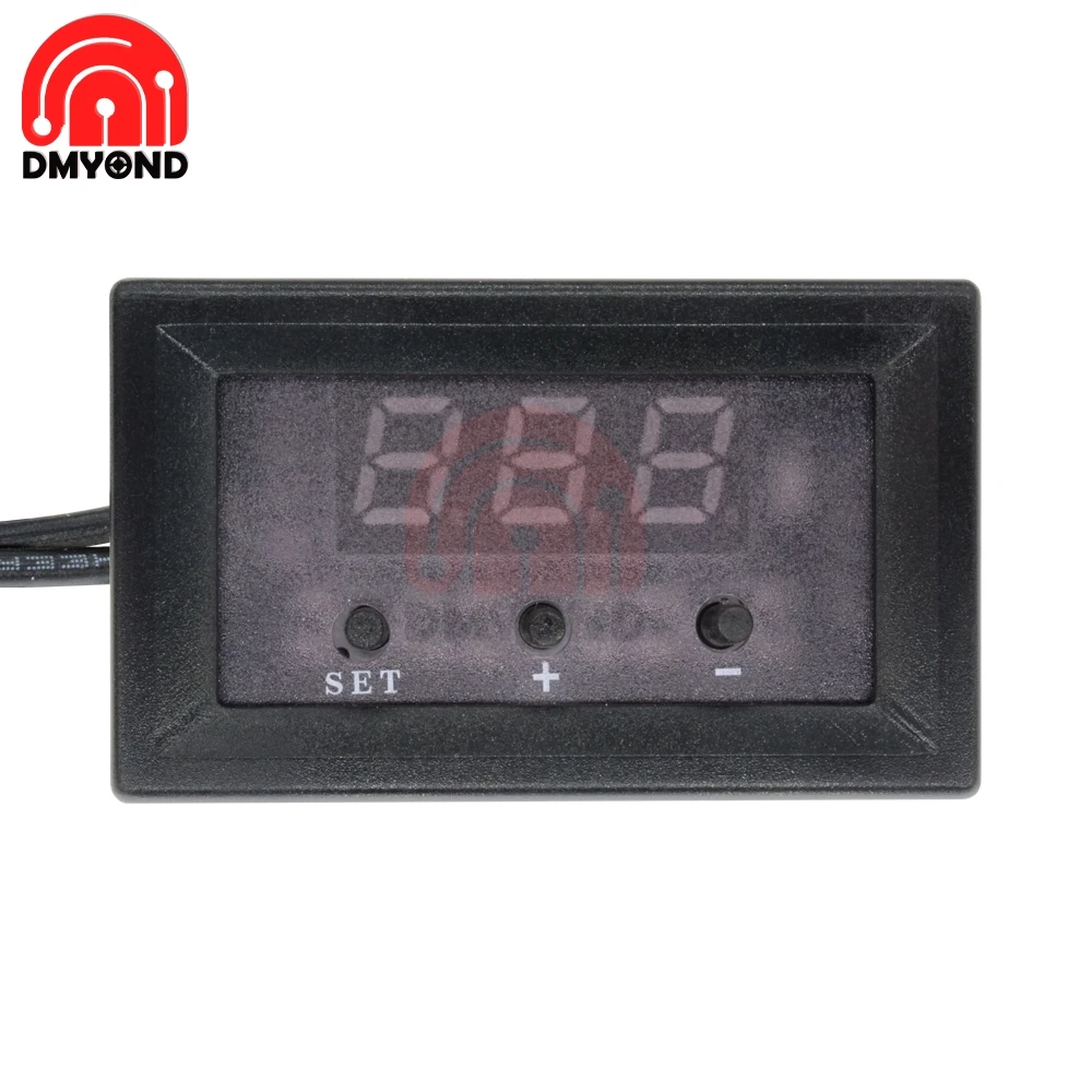 W1209 DC 12V Thermostat Thermometer Temp Temperature Digital LED Display with Temperature Cable Temperature Tester with Case