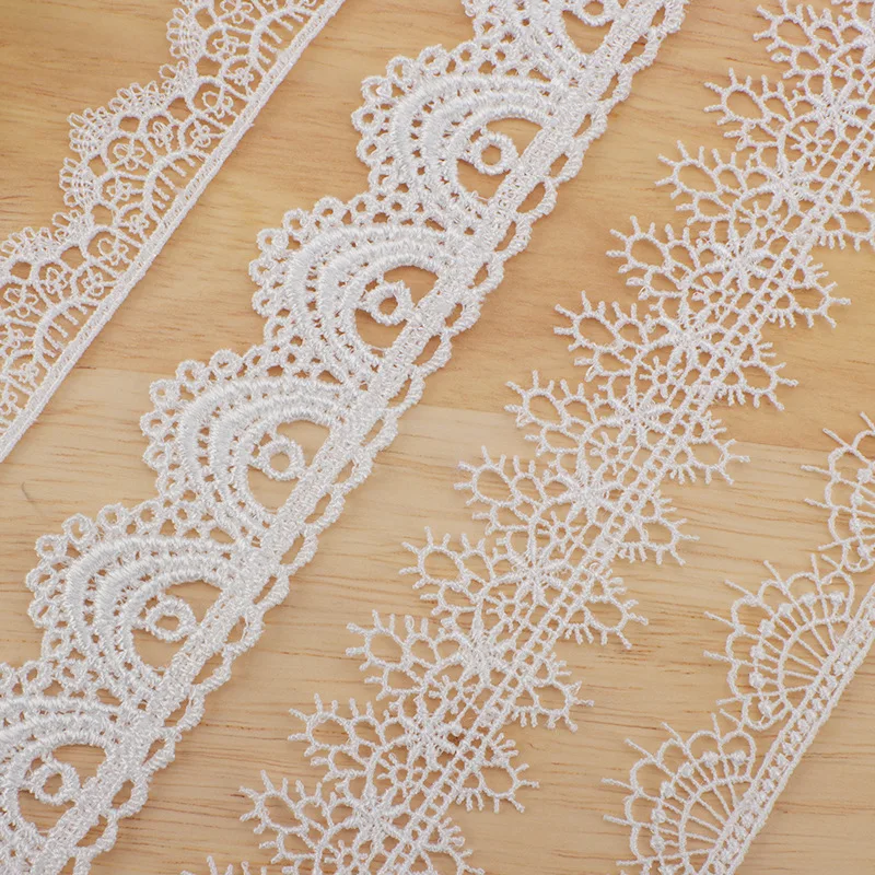 5Yard Hollow Mesh Embroidery Flower Fabrics Lace DIY Wedding Lolita Children's Clothing Underwear Sewing Accessories