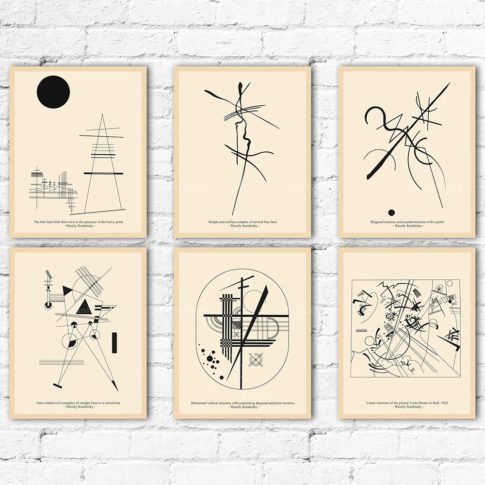 

Wassily Kandinsky Line Drawing Ensemble Collection 6 Poster