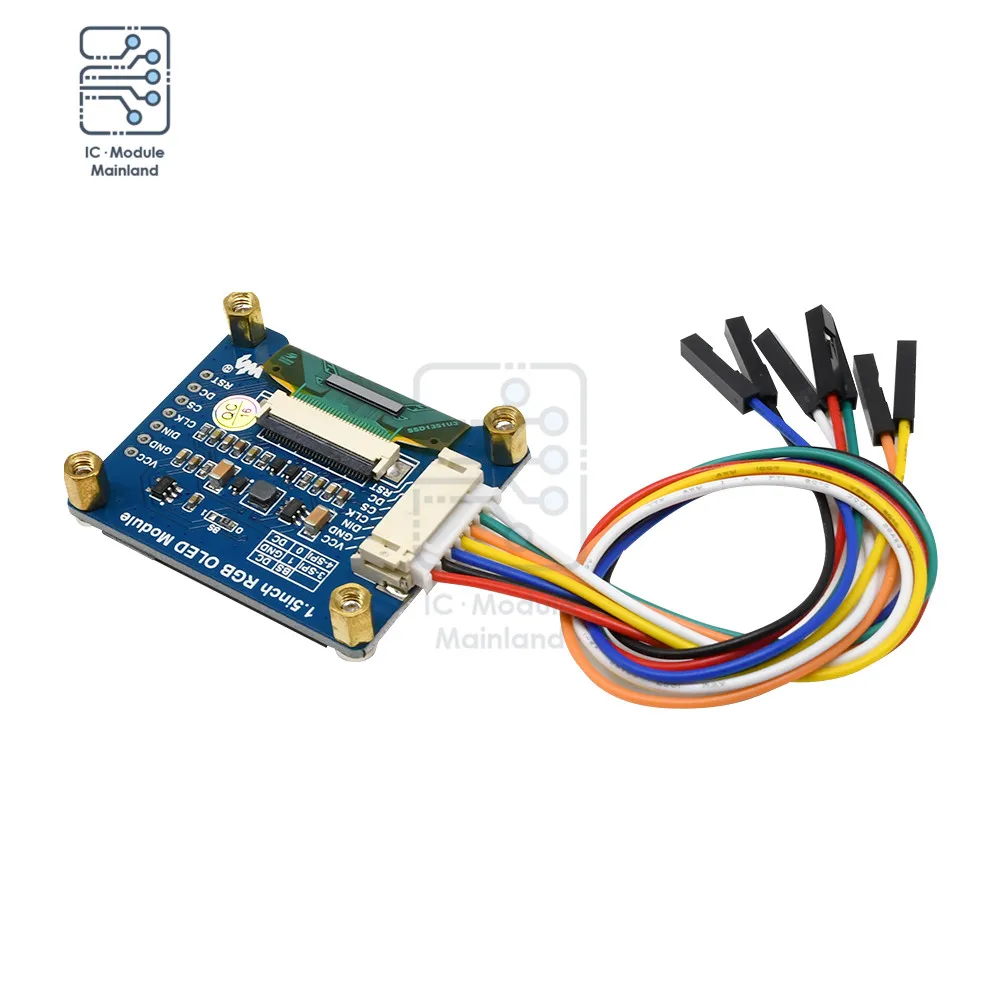 Diymore 1.5 calowy 1.5 "moduł wyświetlacza OLED RGB 128X128 SSD1351 SPI I2C IIC dla Arduino Raspberry Pi STM32
